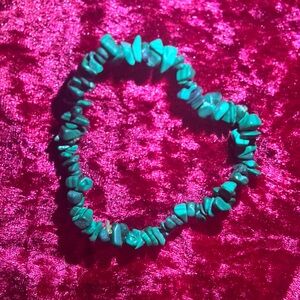 Malachite stone Chip Bracelet